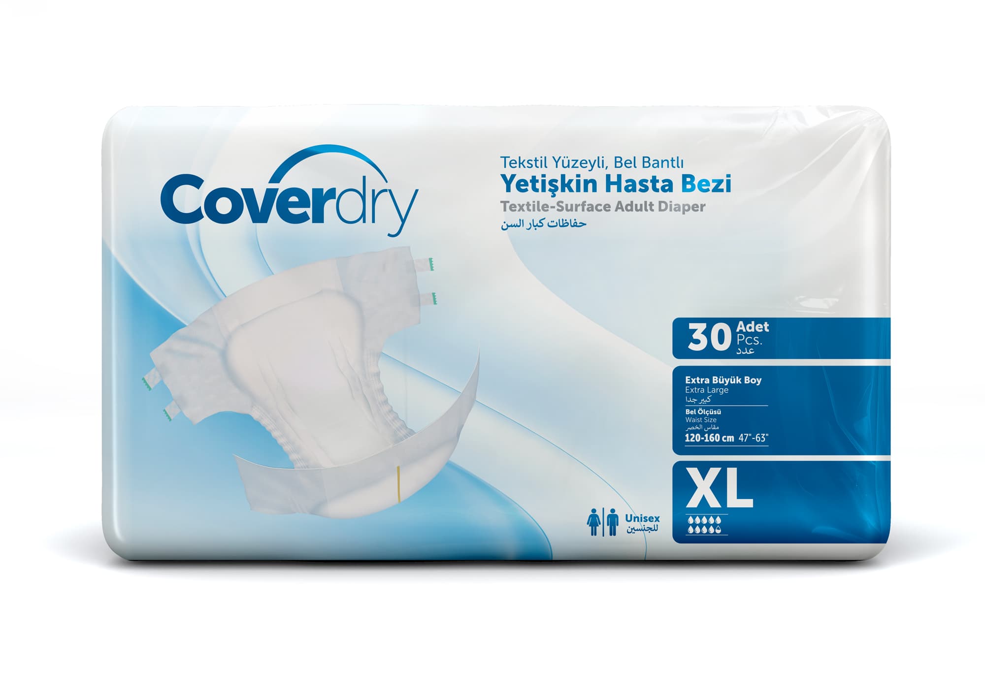 Cover Dry YetiÅkin Hasta Bezi - Extra Large (XL) 30 Adet.jpg